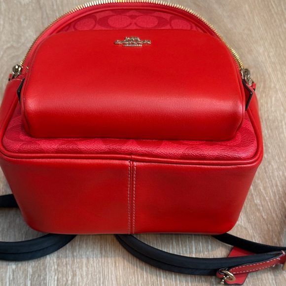 Coach Mini Signature Red Backpack-Authentic - Picture 16 of 16